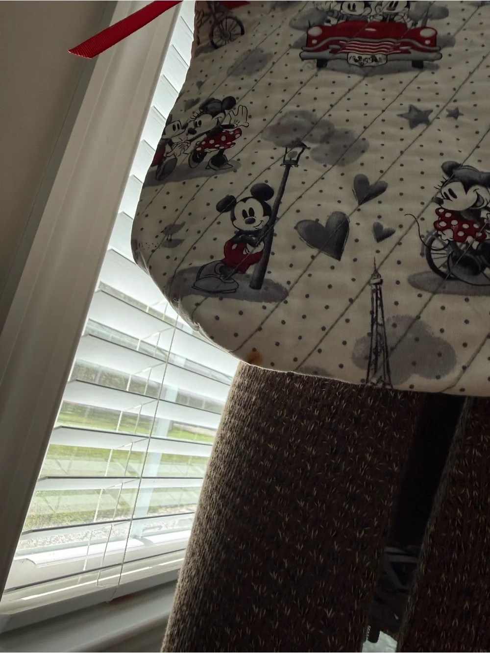Disney Mickey Mouse Quilted Tote Bag Bundle - White/Red